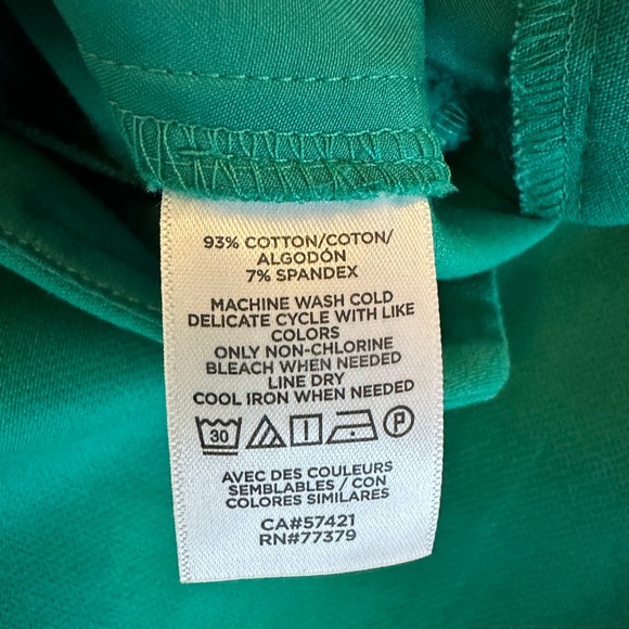 Nwot Ann Taylor green slim fit pants - Picture 7 of 10